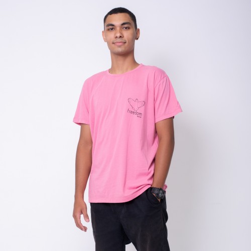 Camiseta Freedom Pink Masculina